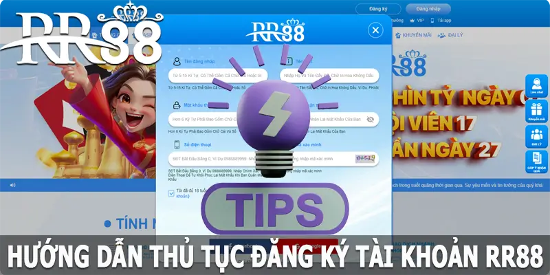 Hướng dẫn thủ tục đăng ký RR88 nhanh, gọn và bảo mật nhất