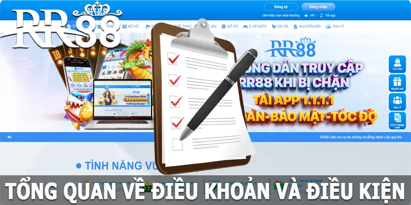 Tổng quan về điều khoản và điều kiện tại RR88